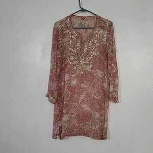 Raj 100% Silk Swimsuit Coverup